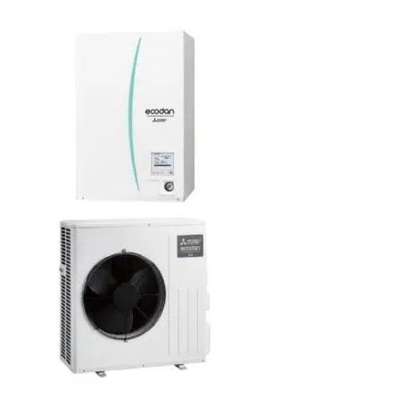 Pachet pompa de caldura Mitsubishi, Eco Inverter, incalzire, hydrobox - romstal.ro