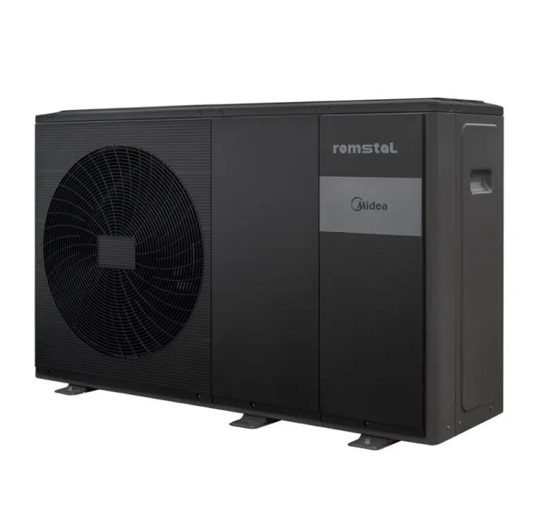 6. Pompă de căldură aer-apă Romstal by Midea, Monobloc, încălzire și răcire, R32, 8 kW, 220V, EH3