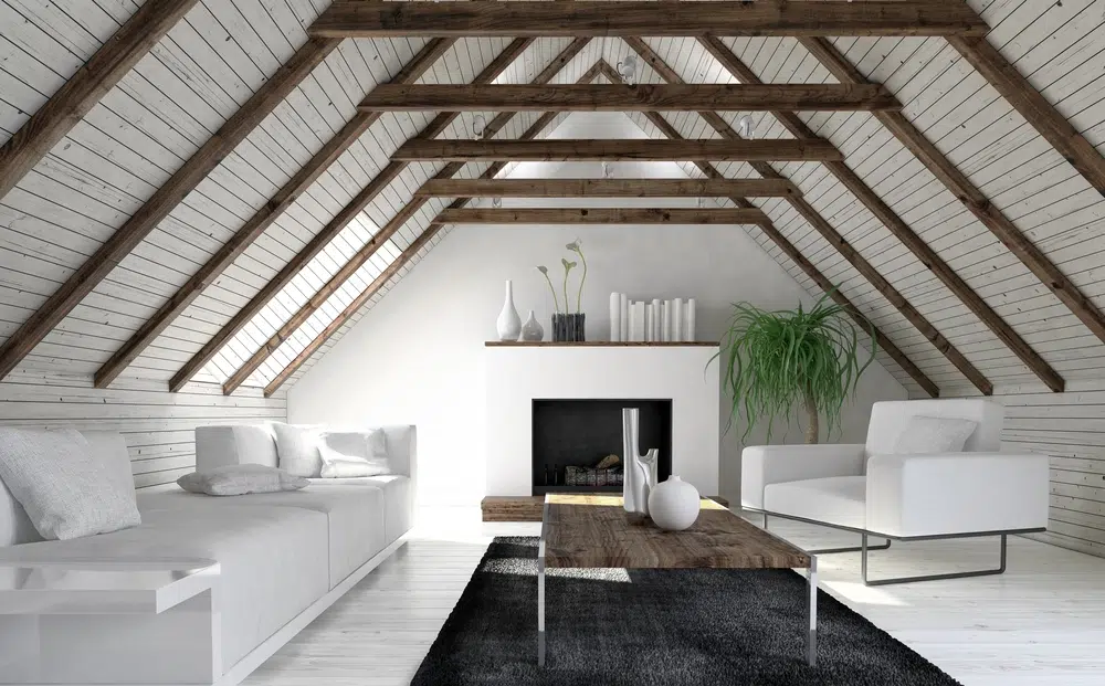 amenajarea mansardei livingroom