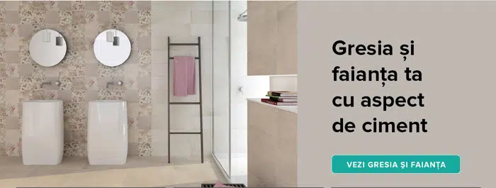 Gresie cu aspect de ciment