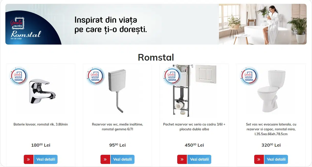 Romstal - Produse amenajare baie