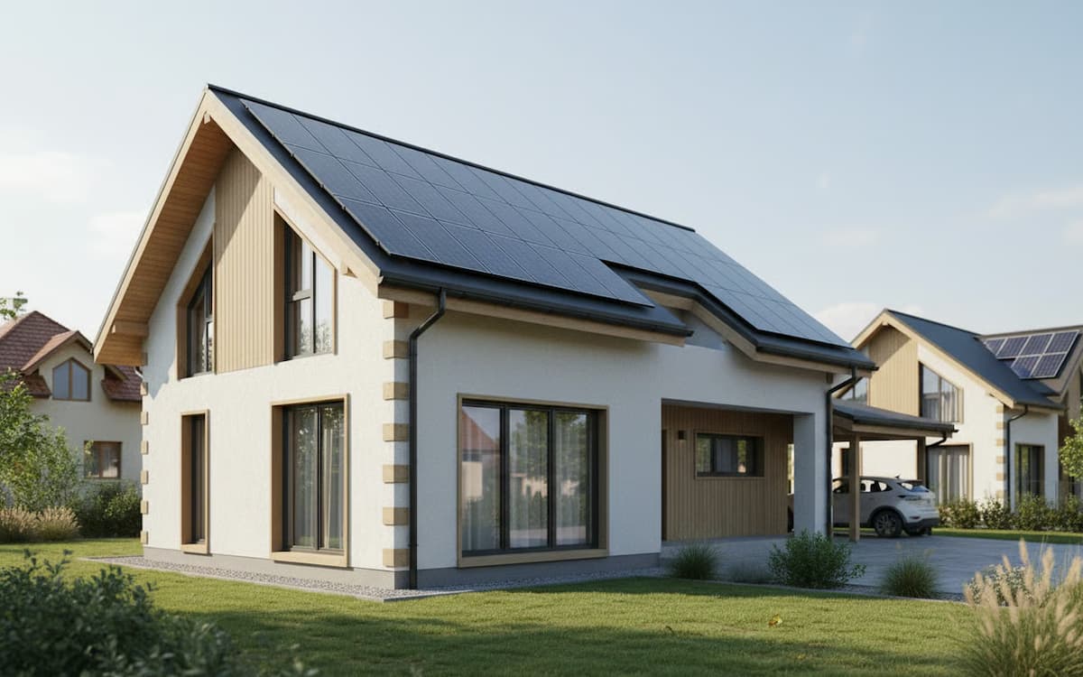 Casa moderna cu caracteristici de eficienta energetica